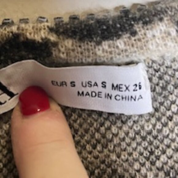 Zara Leopard Cardigan with Beaded Neckline - Picture 6 of 8